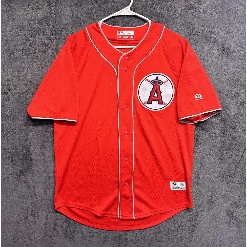 Anaheim Angels Jersey Size Medium True Fan Genuine Merchandise Los Angeles Red